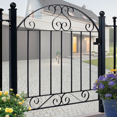 Garden gate wrought iron - garden,