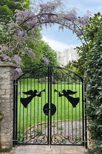 Metal gate security garden - gate,,