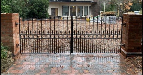 Metal gate driveway - gate,
