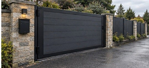 Bespoke composite garden - composite, gate