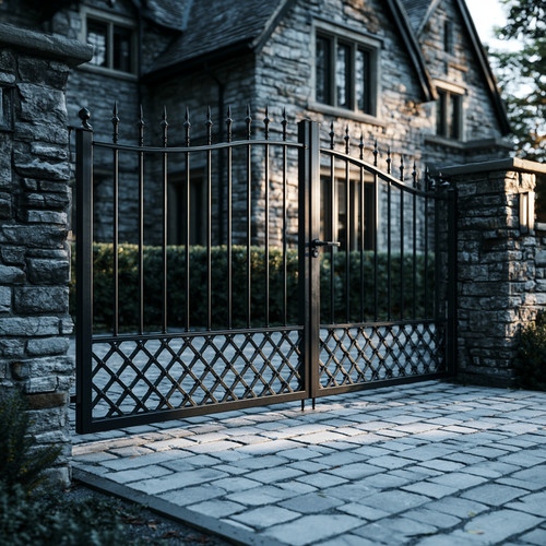 Bespoke wrought iron driveway - bespoke,