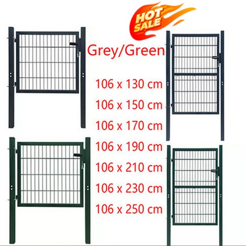 Metal steel garden fence - metal,