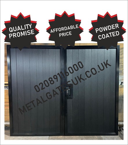 Composite wood gate driveway - wood,
