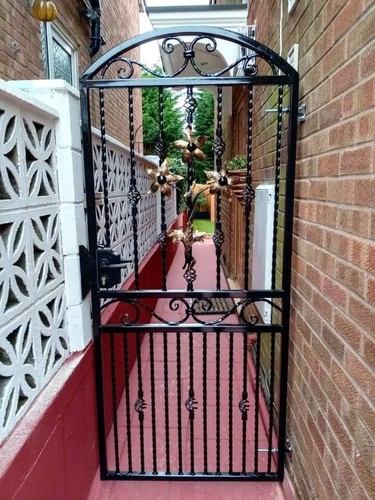 Metal gate security garden - metal,
