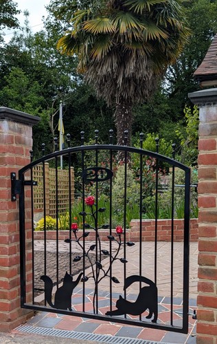 Metal front gate security - metal,