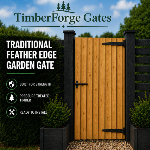 Flat top feather edge - flat, garden