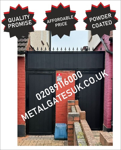 Composite wood gate driveway - wood,