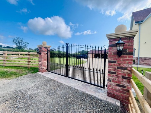 Wrought iron driveway gates - wrought,