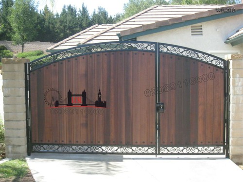 Driveway gates composite wood - gates/composite,