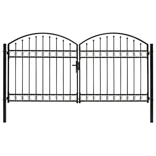 Black double garden - garden, gate